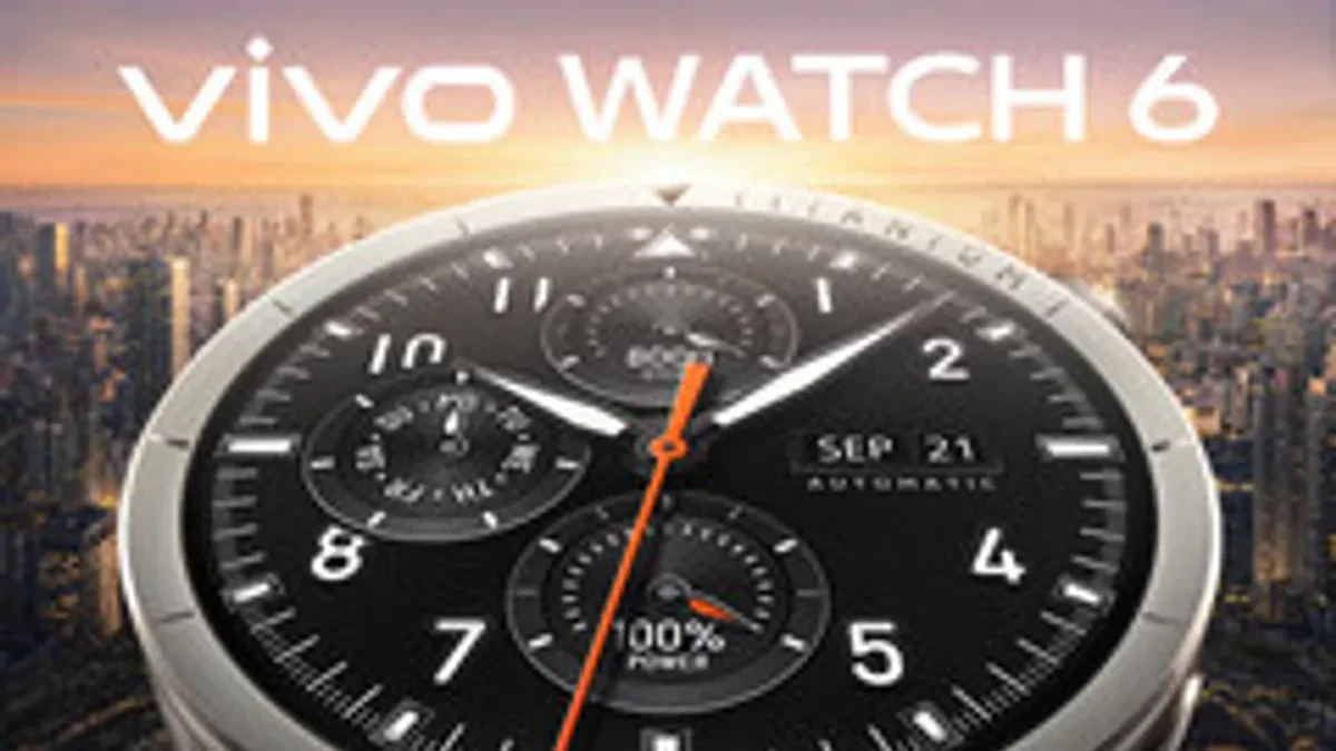 Vivo Watch 6 smartwatch with a circular AMOLED display, BlueOS and a durable case