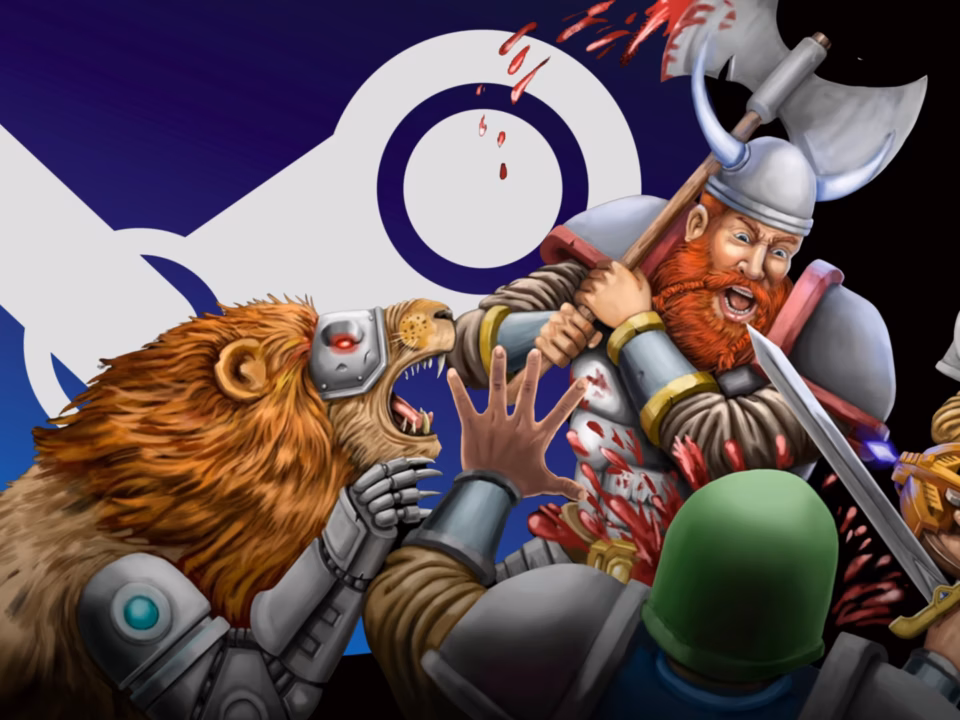 Redgar Space Viking gameplay showing fast-paced action and sci-fi weapons