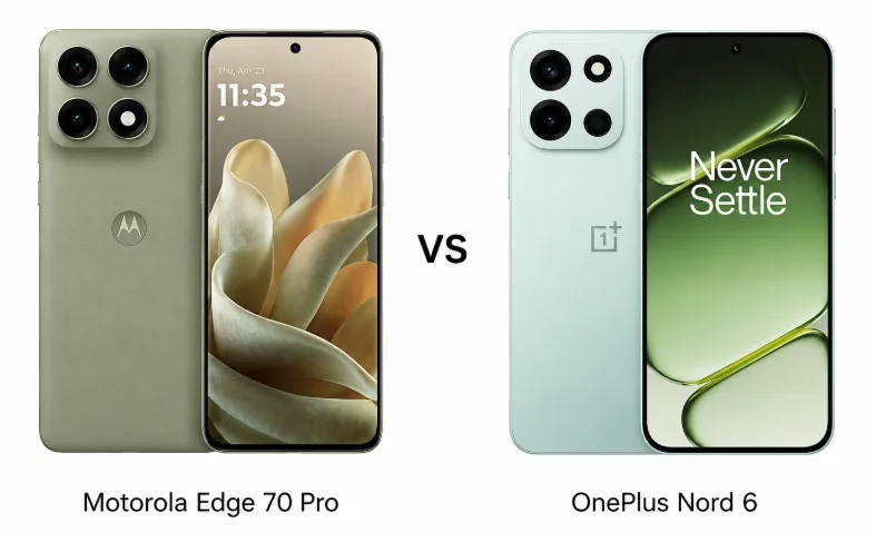 Motorola Edge 70 Pro vs OnePlus Nord 6: Which Mid-Range Phone Delivers More?