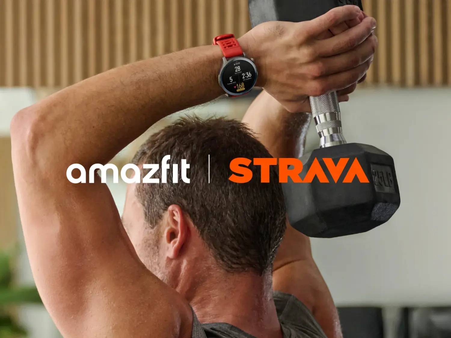 Amazfit strength training data integration with Strava showing muscle map and workout logs