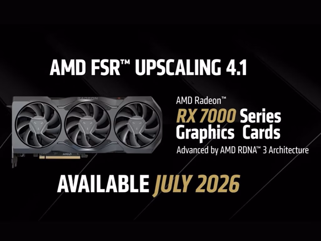 AMD FSR 4.1 upscaling on RDNA 3 and RDNA 2 GPUs