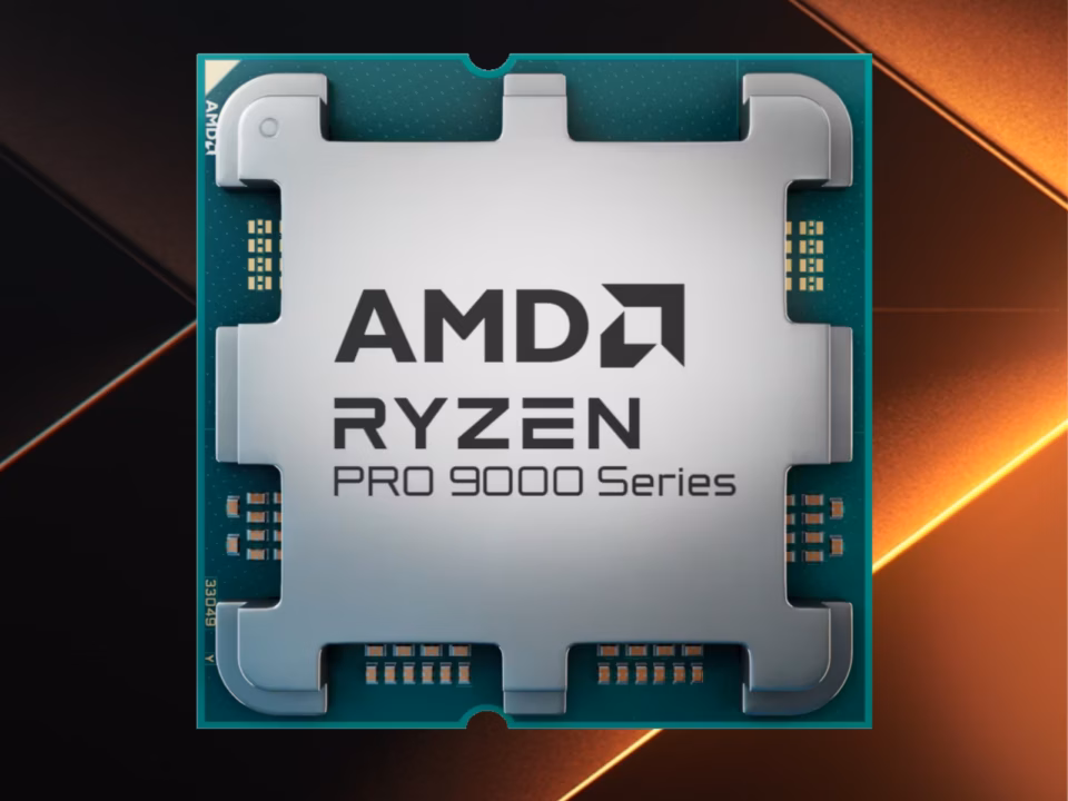 AMD Ryzen 9 PRO 9965X3D processor powering Lenovo ThinkStation P4 desktop workstation
