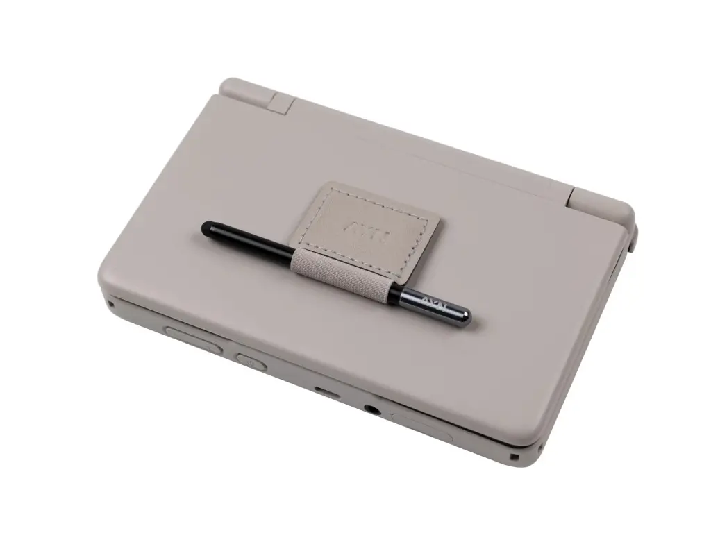 AYN Thor handheld with self-adhesive stylus attached for precise touch input