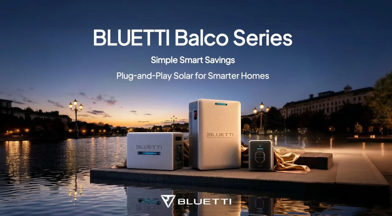 Bluetti Balco series plug-and-play solar system with Balco Transfer Hub for smart home solar power
