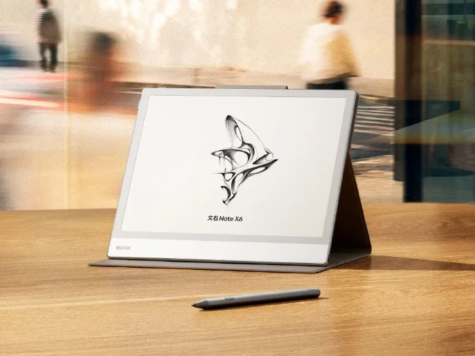 Boox Note X6 ePaper notebook with stylus support and monochrome display