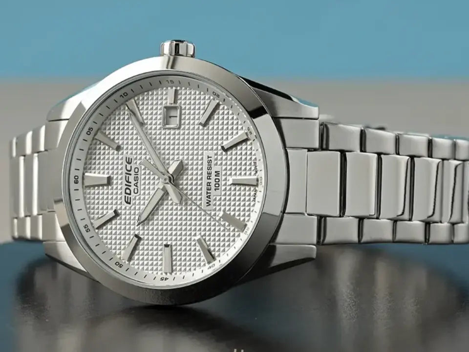 Casio Edifice EFV160D-7AV silver dial watch at discount price