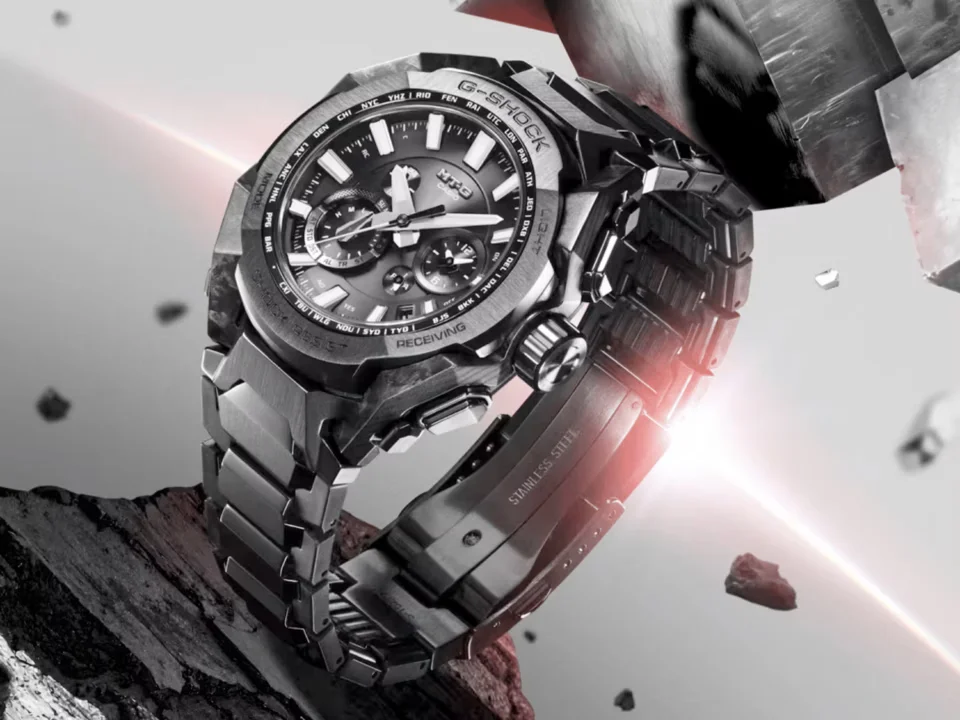 Casio MTG-B4000 carbon fiber watch with Triple G Resist and Bluetooth connectivity