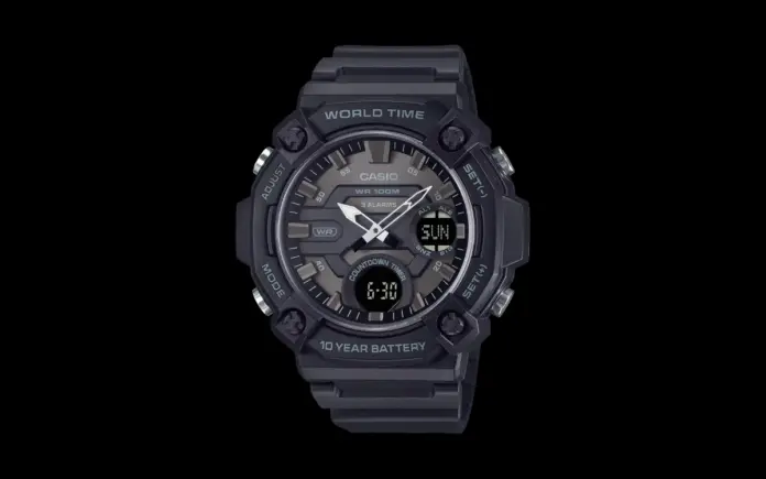 Casio Vintage A158WETB-1A black digital watch (Photo: Casio)