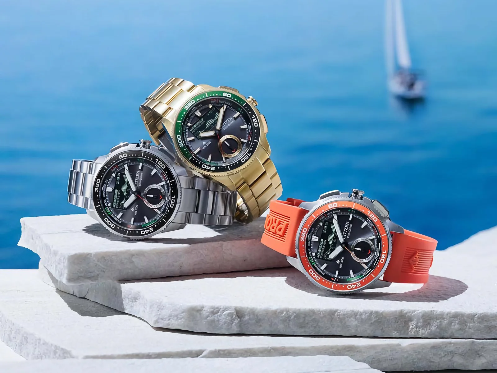 Citizen’s Promaster Wave Tracker Offers Practical Sailing Timers with Eco-Drive Power Citizen Promaster Wave Tracker sailing watch with tide graph and Eco-Drive power