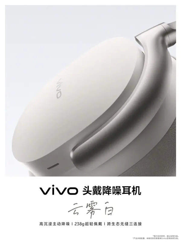 Vivo Wireless Headphones: ANC and Triple-Device Switch Tested? Vivo noise-cancelling over-ear headphones in cloud white