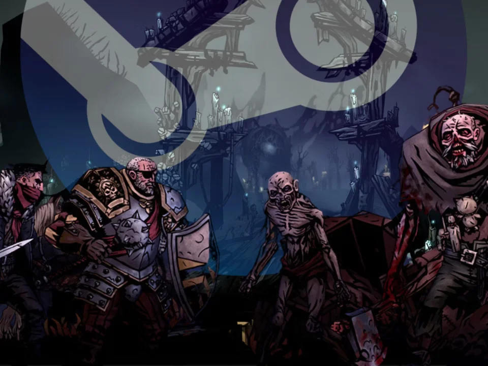 Darkest Dungeon II game cover showing dark fantasy roguelike road trip