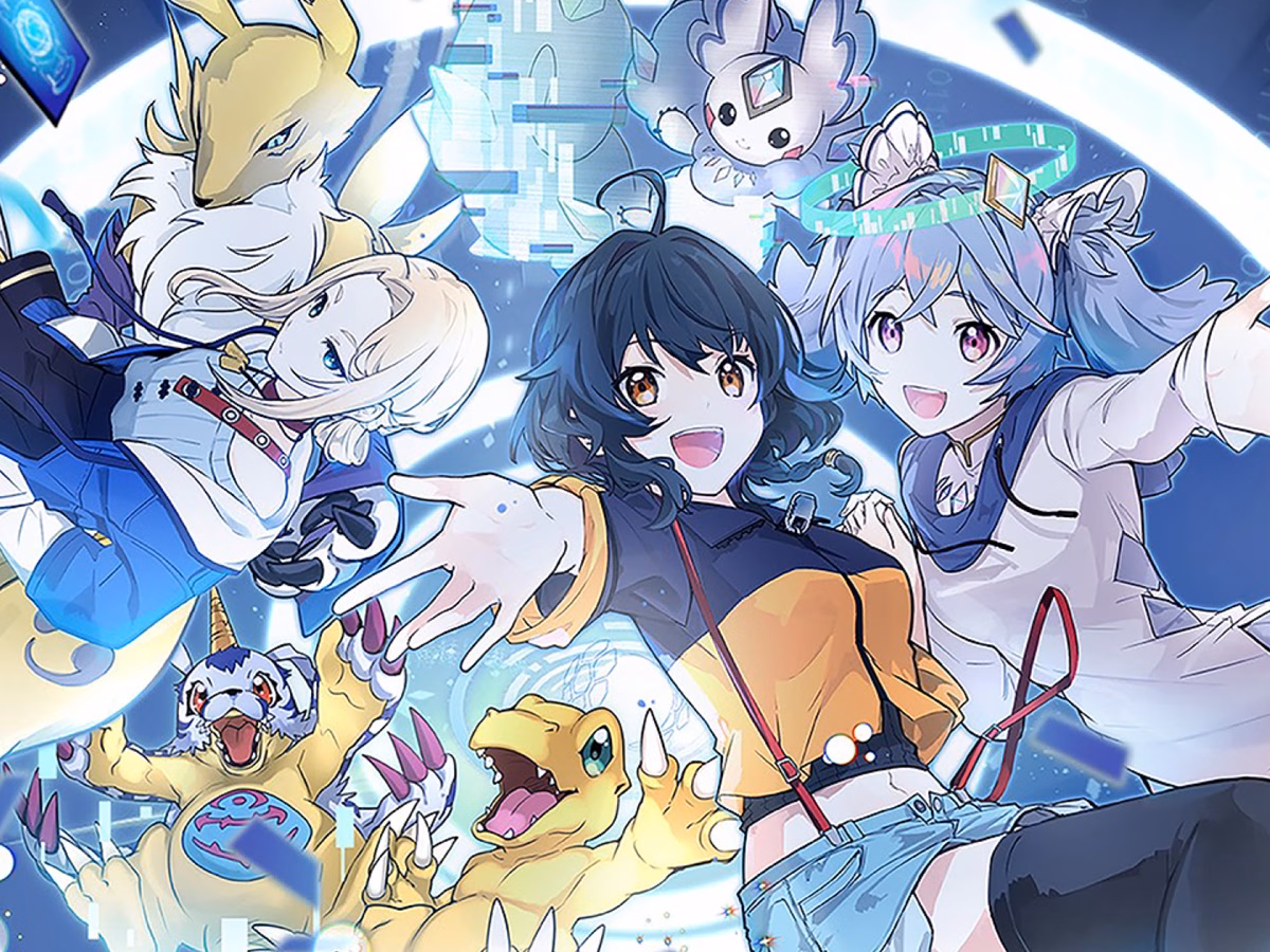 Digimon Alysion mobile card game gameplay and characters