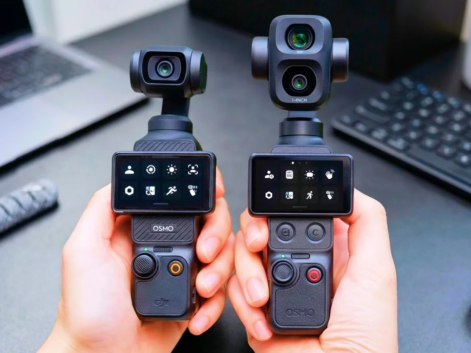 DJI Osmo Pocket 4P pro-level pocket cinema camera with variable aperture