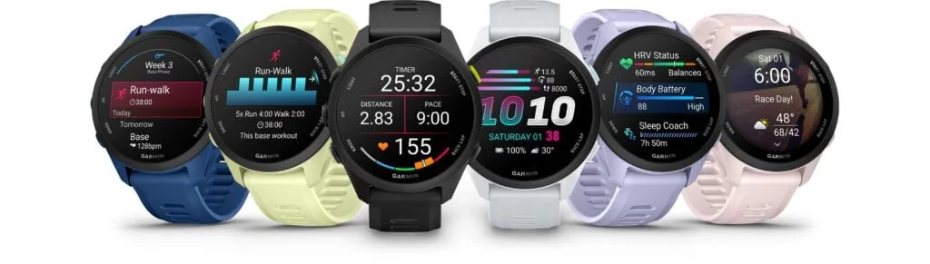 Garmin Forerunner 170 showing Garmin Pay and music controls
