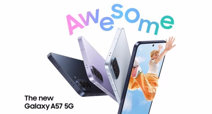 Samsung Galaxy A57 5G slim design and large 5000mAh battery