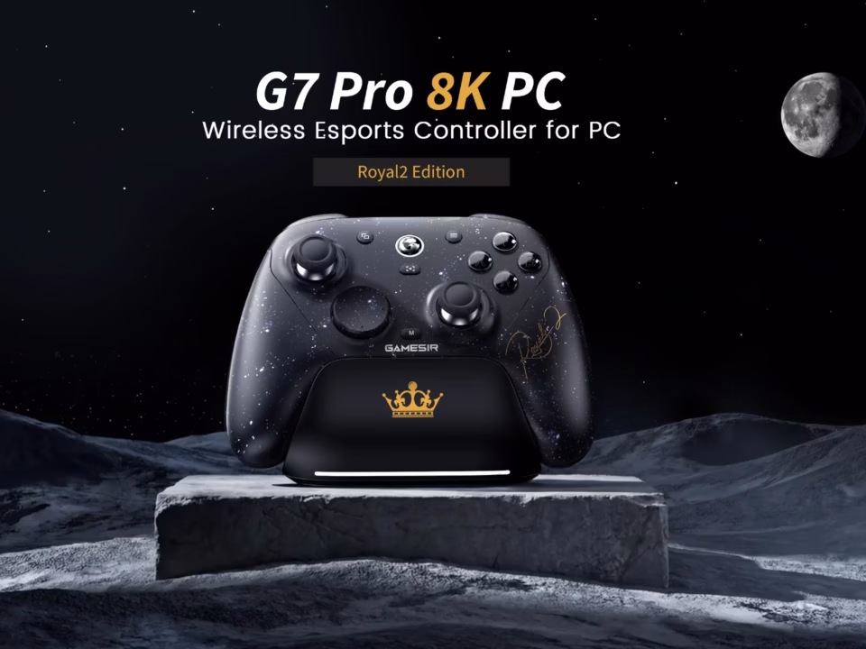 GameSir G7 Pro 8K PC Royal2 Edition gaming controller with starry black design