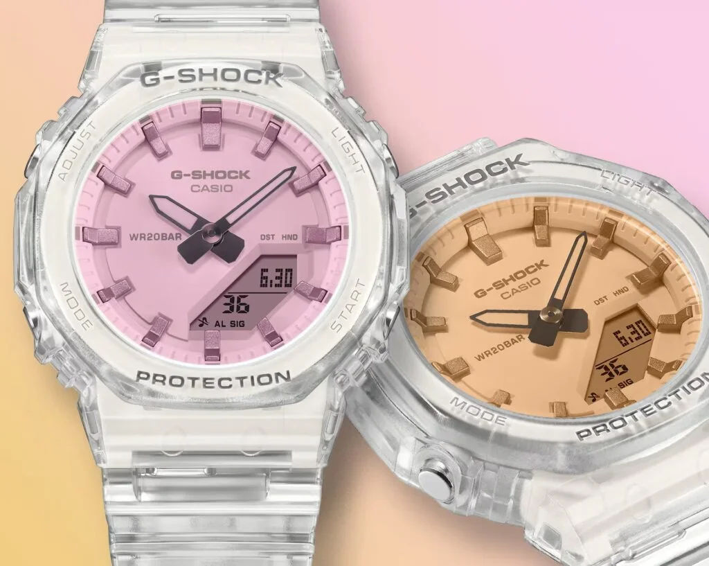 Casio G-Shock watch featuring polarized vapor deposition glass