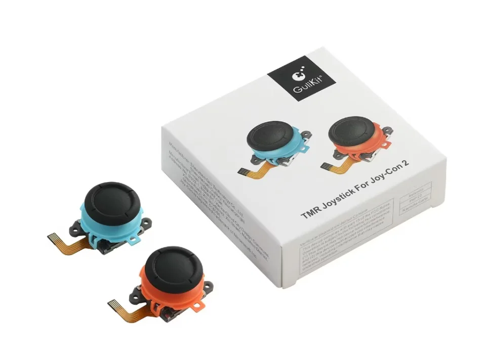 GuliKit TMR joysticks designed to reduce stick drift in Switch 2 Joy-Con 2 controllers