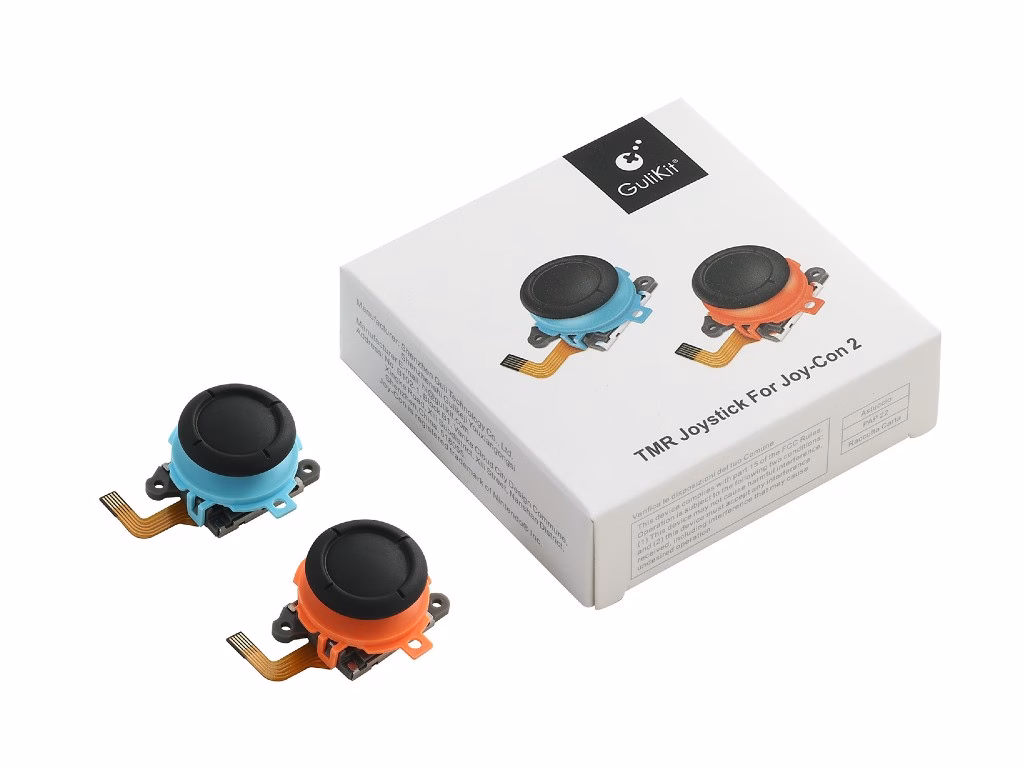 GuliKit TMR joysticks designed to reduce stick drift in Switch 2 Joy-Con 2 controllers
