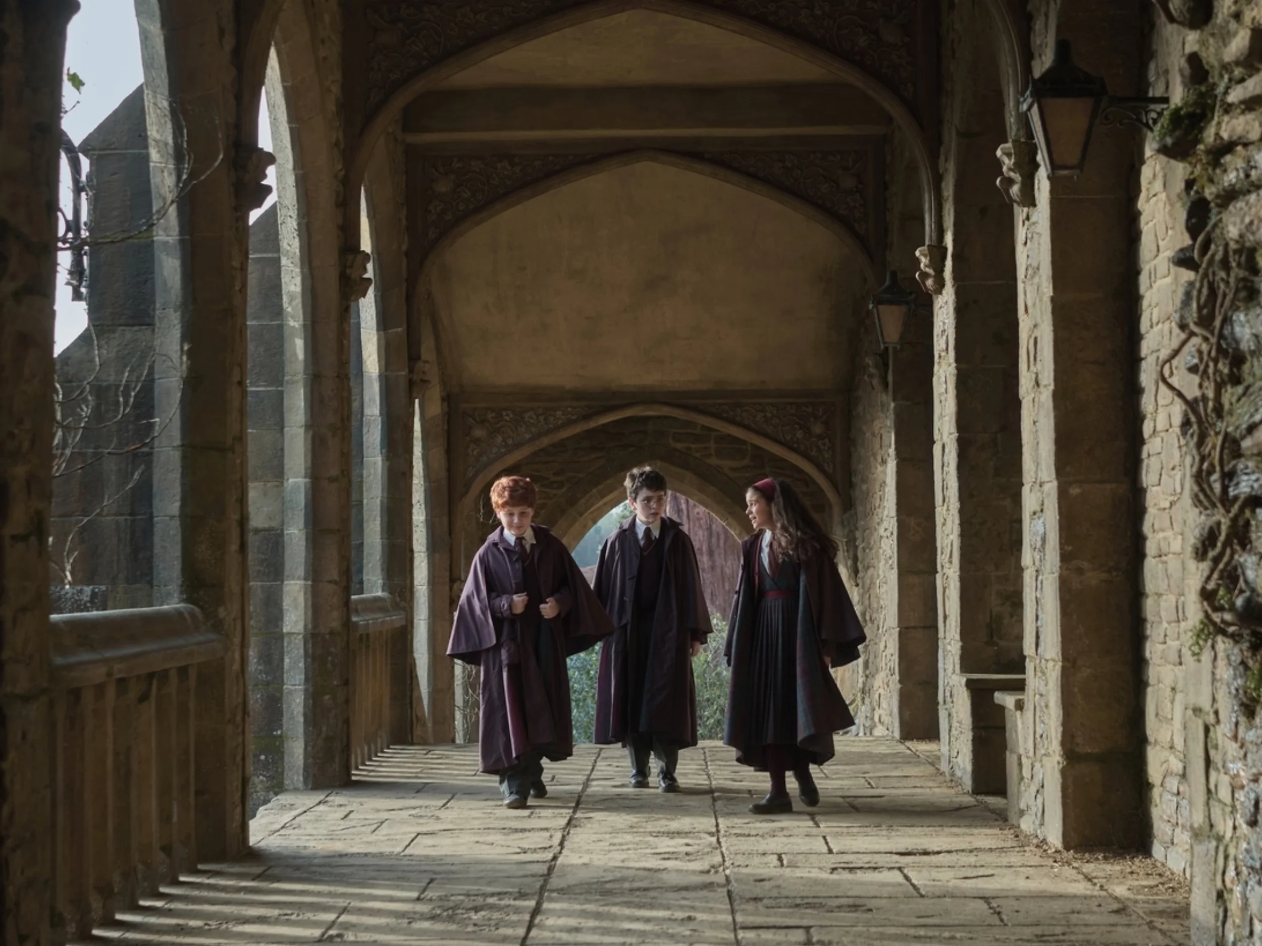 HBO’s Harry Potter Uniforms Bring a Vintage Hogwarts Look HBO Harry Potter series Gryffindor school and Quidditch uniforms showing vintage Hogwarts look