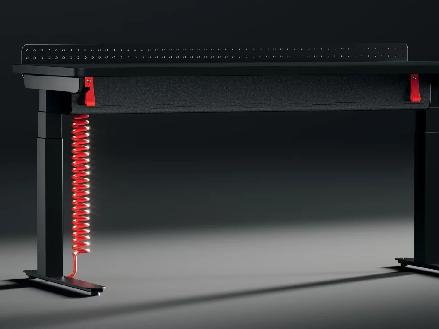 Herman Miller’s Coyl Gaming Desk: Height Adjust, Power, but at a Premium Herman Miller Coyl gaming desk with height adjustment and power strip
