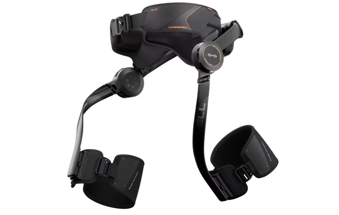Hypershell X-series exoskeleton providing powered walking assistance