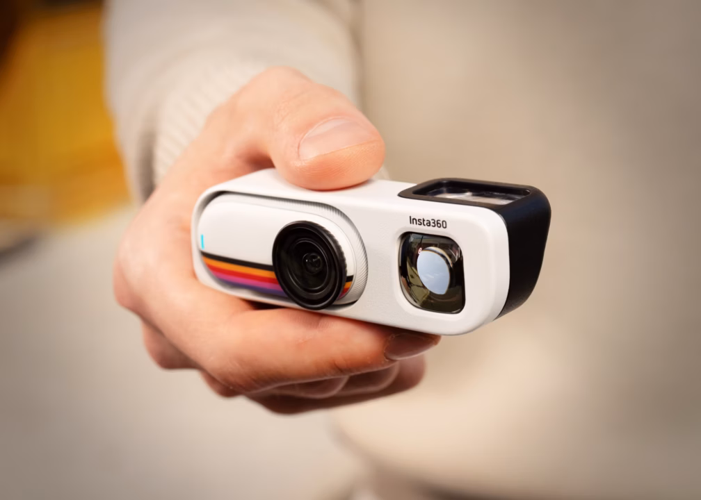 Insta360 Go 3S retro action camera with optical viewfinder