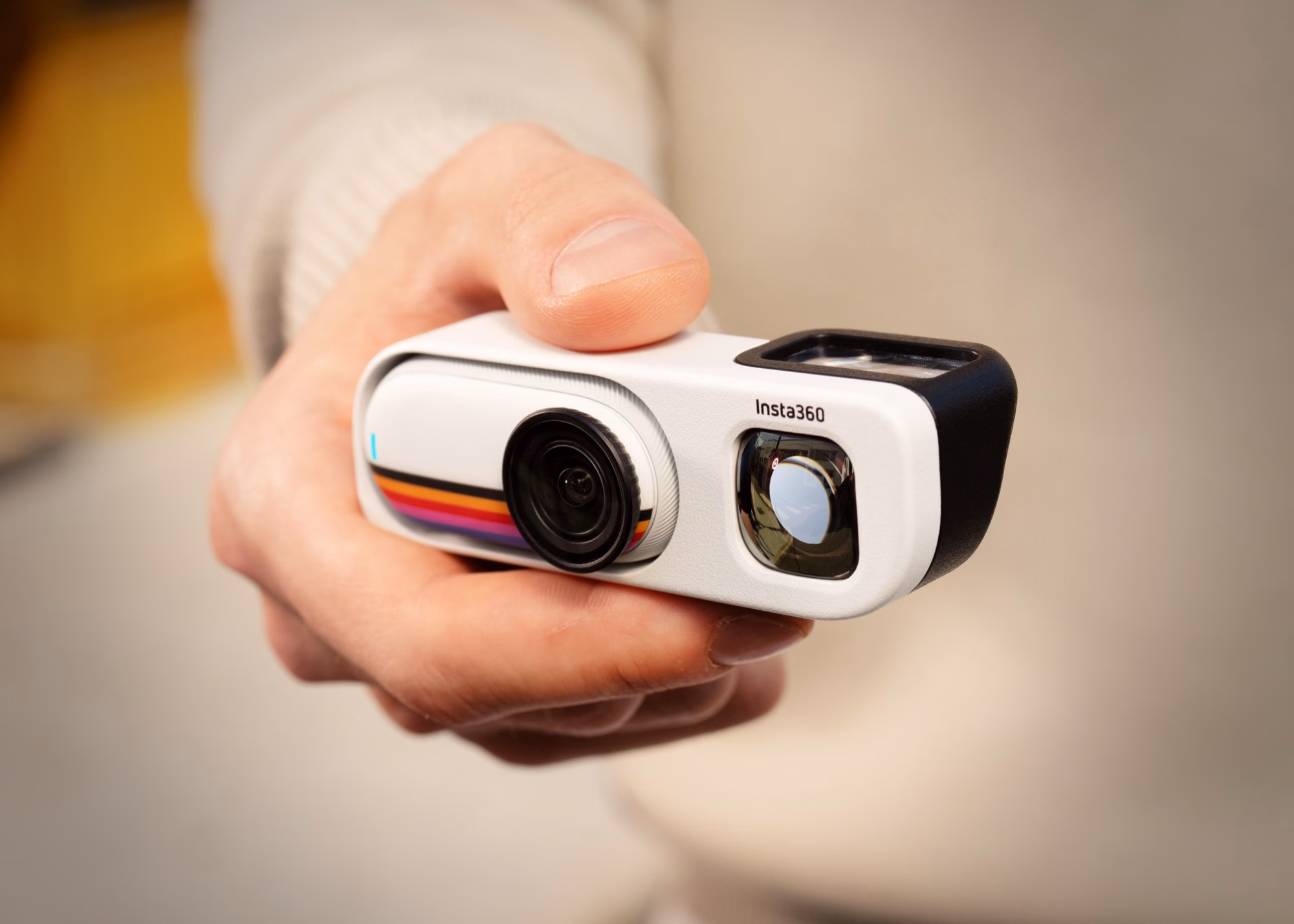 Insta360 Go 3S retro action camera with optical viewfinder