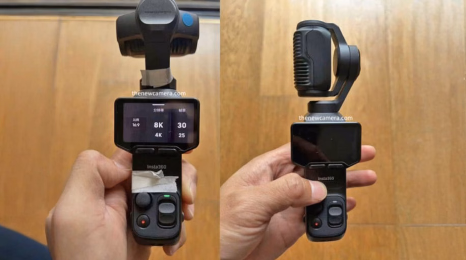 Detachable OLED display for Insta360 Luna Ultra as wireless remote