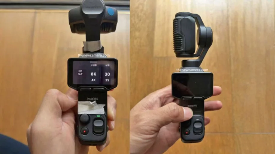 Detachable OLED display for Insta360 Luna Ultra as wireless remote