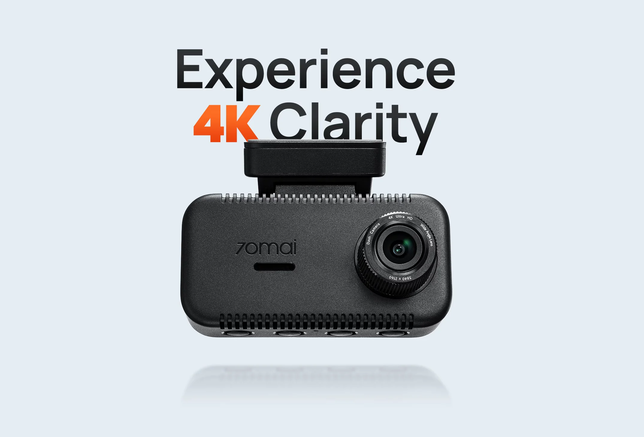 70mai A810 Lite compact 4K dash cam with built-in screen and GPS