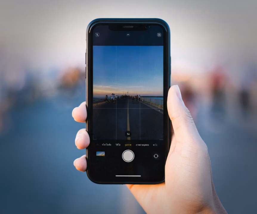 Apple iPhone showing new pro camera app interface in iOS 27