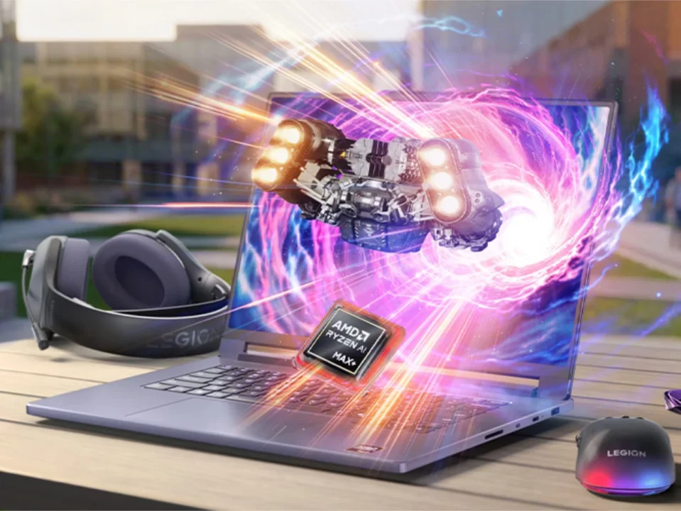Lenovo 15-inch gaming laptop with 48 GB VRAM and Ryzen AI Max+ 392 processor