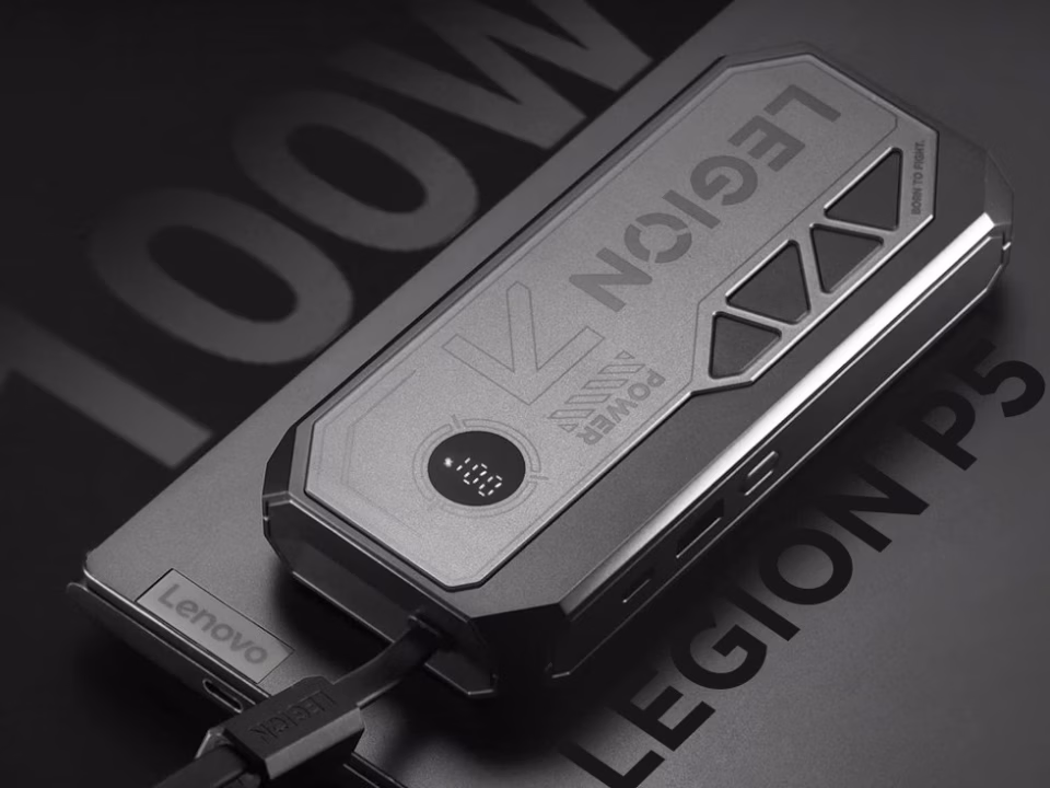 Lenovo Legion P5 10000 power bank with 100W fast charging capability