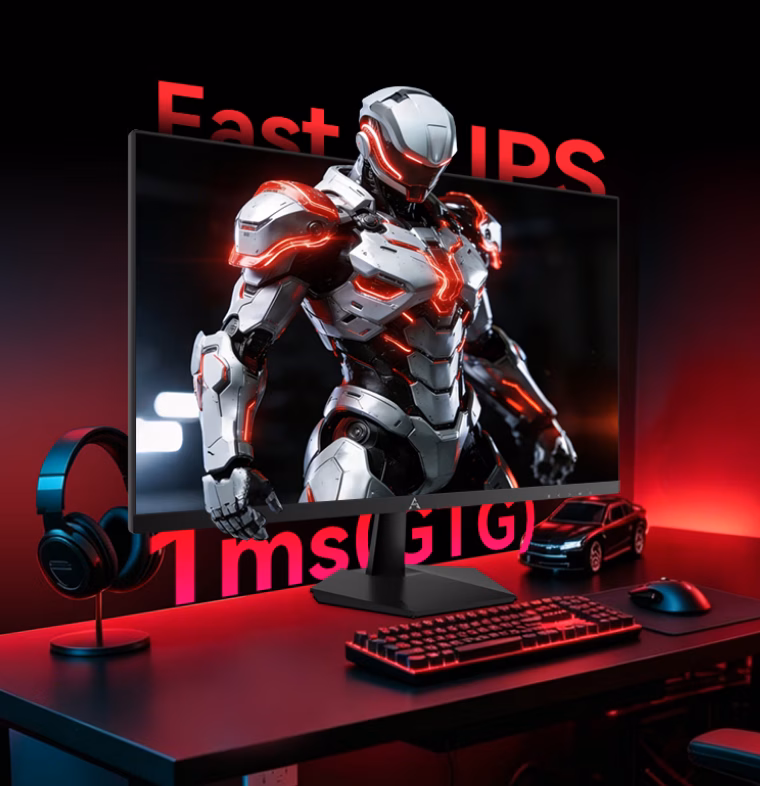 Connectivity ports of Lenovo Lecoo N2757Q gaming monitor