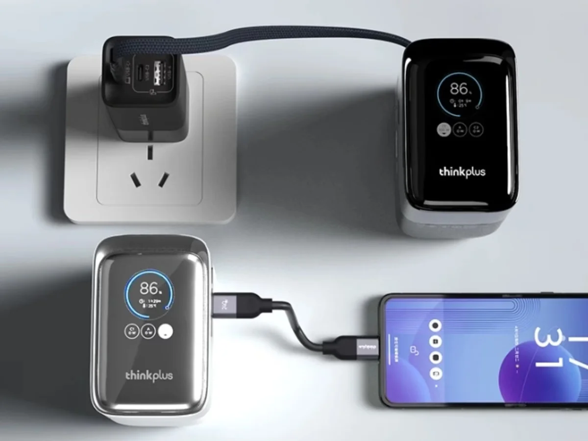 Lenovo’s 190W Power Bank Wants to Replace Your Travel Charger Lenovo 190W power bank with smart display and retractable cable