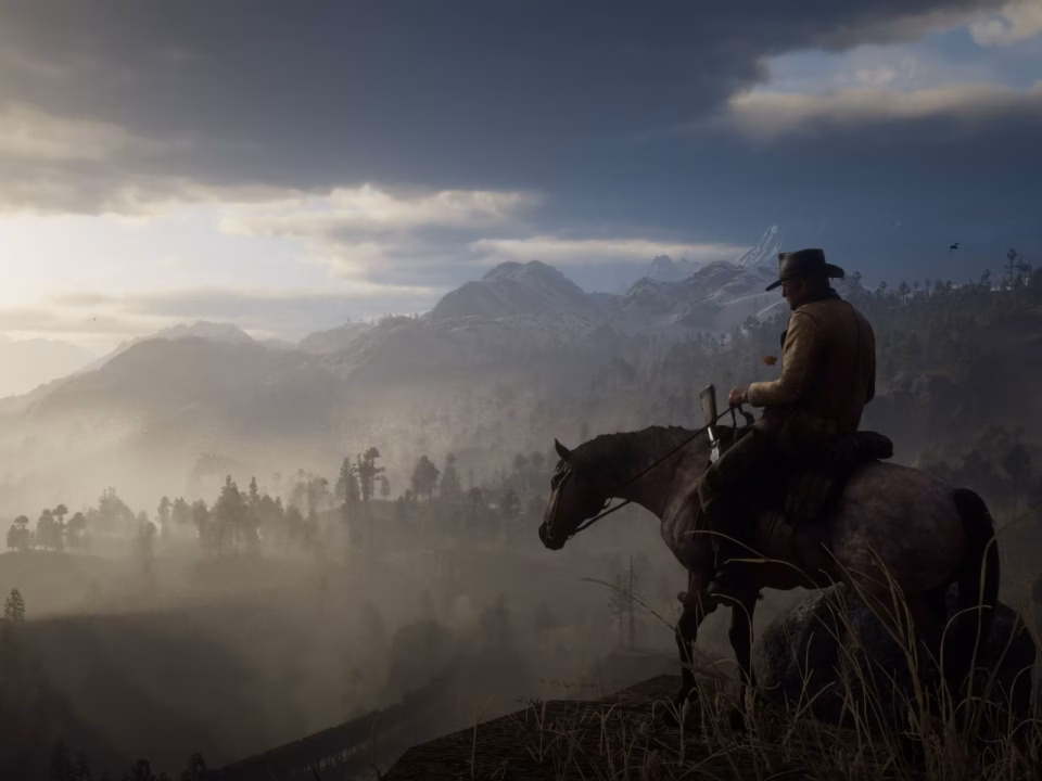 Red Dead Redemption 2 gameplay showing open-world Wild West environment