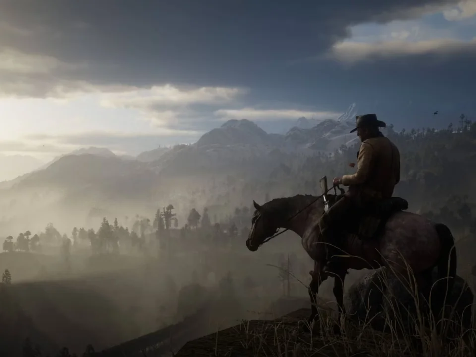 Red Dead Redemption 2 gameplay showing open-world Wild West environment