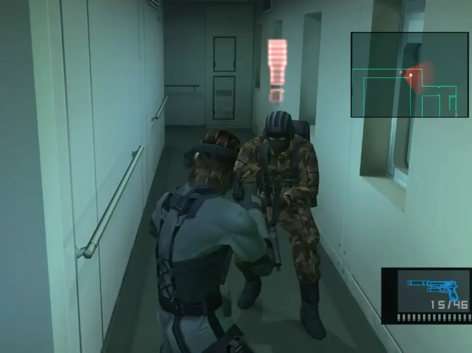 Metal Gear Solid 2 gameplay with new first- and third-person camera mod