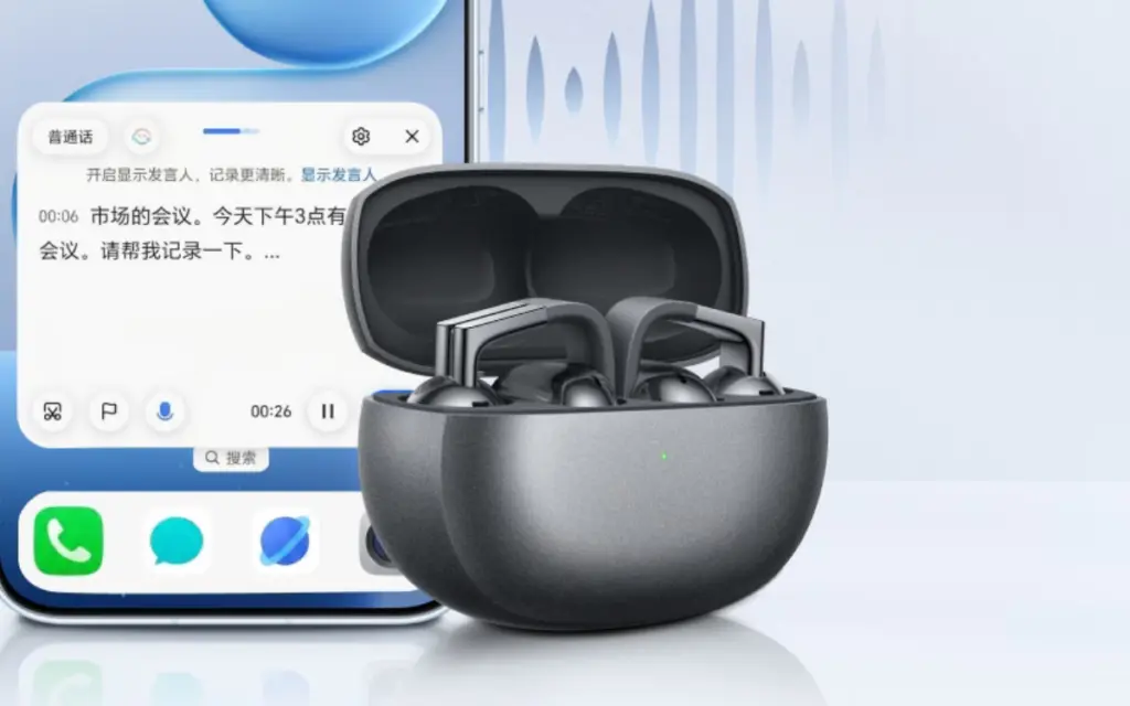 Triple microphone system on Honor Clip-On Pro earbuds