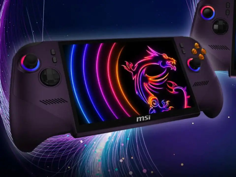 MSI Claw 8 EX AI+ gaming handheld with Intel Arc G3 Extreme chipset