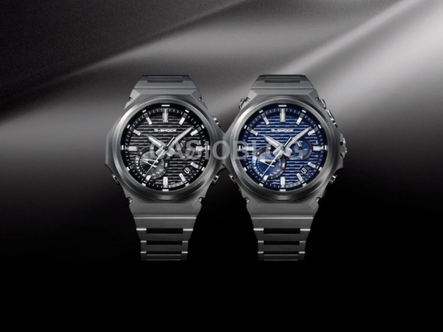 Casio G-Steel watches with full black IP coatings and Bluetooth connectivity