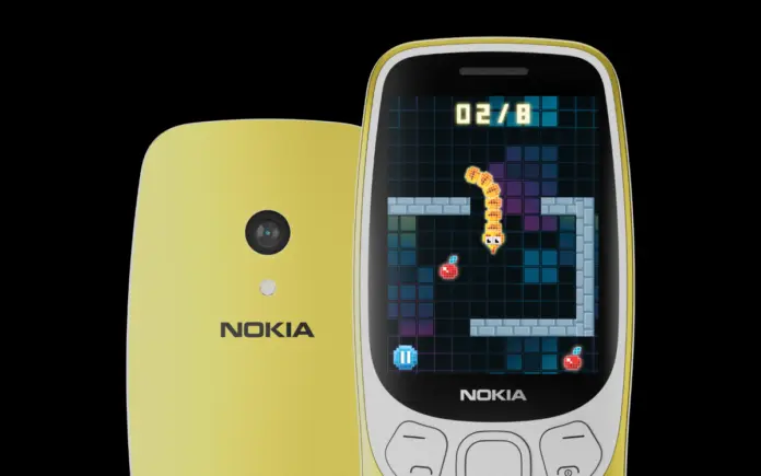 Nokia 3210 4G in Y2K Gold with Cloud Apps and a 2MP camera
