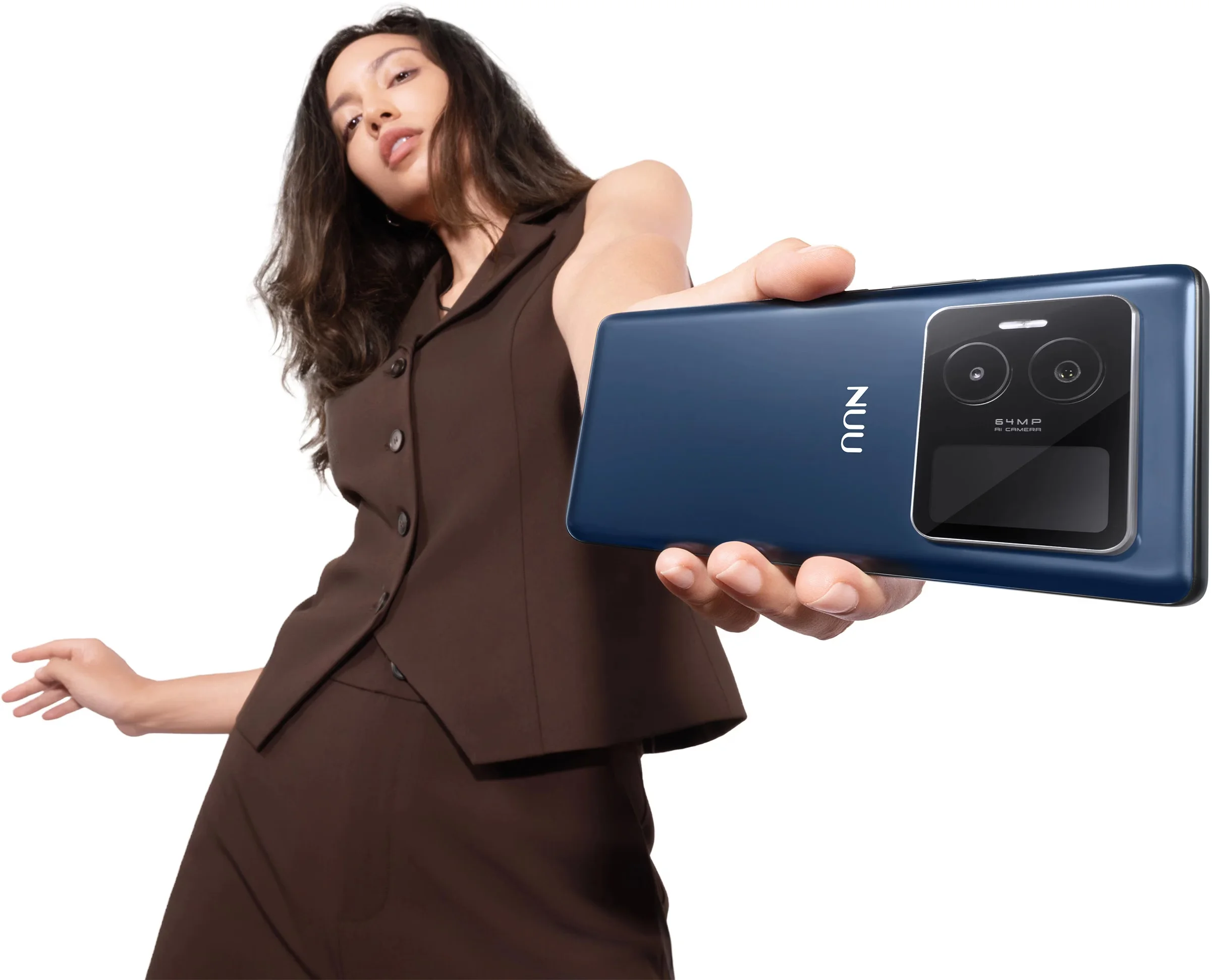 Nuu B40 5G Offers a Unique Secondary Display at an Affordable Price Nuu B40 5G smartphone showing secondary AMOLED display and main screen