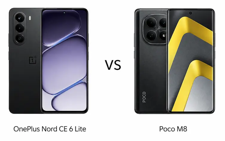 OnePlus Nord CE 6 Lite vs Poco M8: Battery or Display Battle?