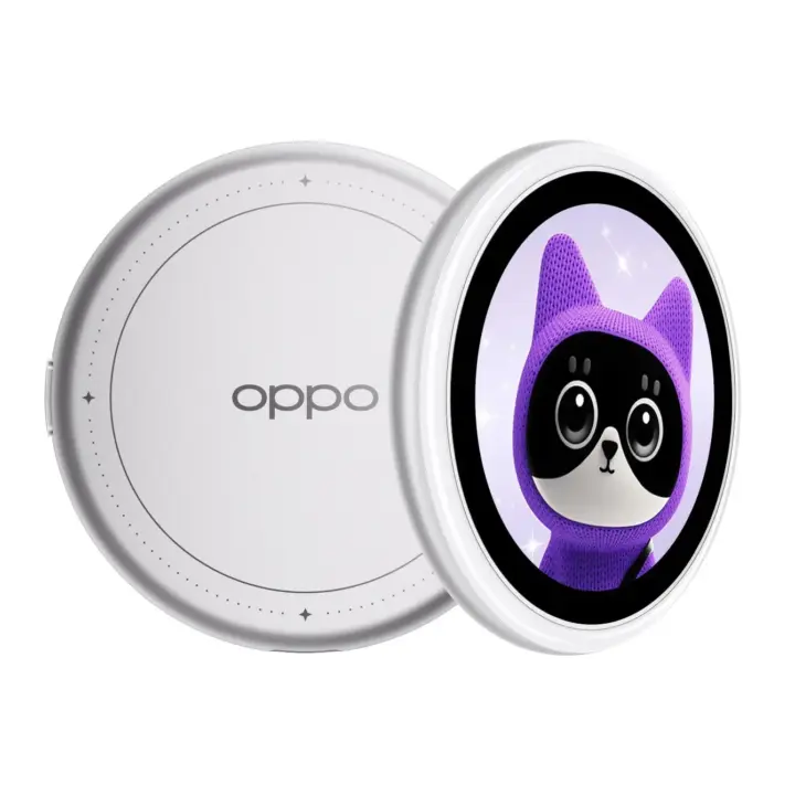 Oppo Bubble magnetic secondary display attached to Oppo smartphone