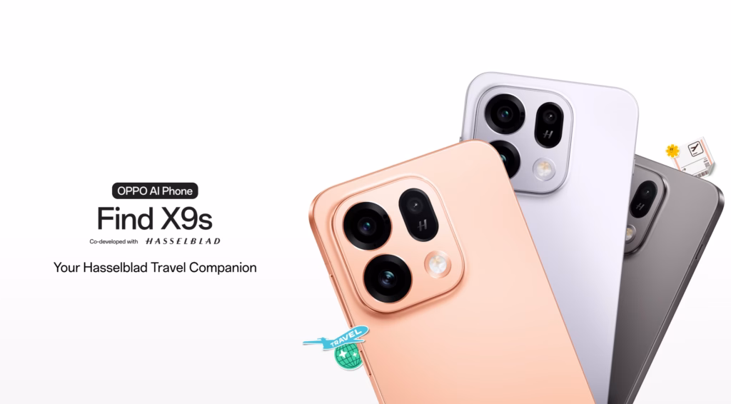 Oppo Find X9s front display and design