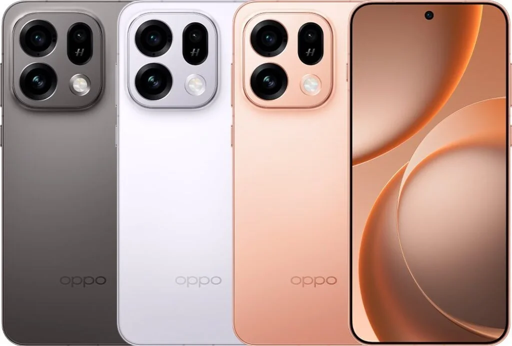 Oppo Find X9s rear triple camera setup