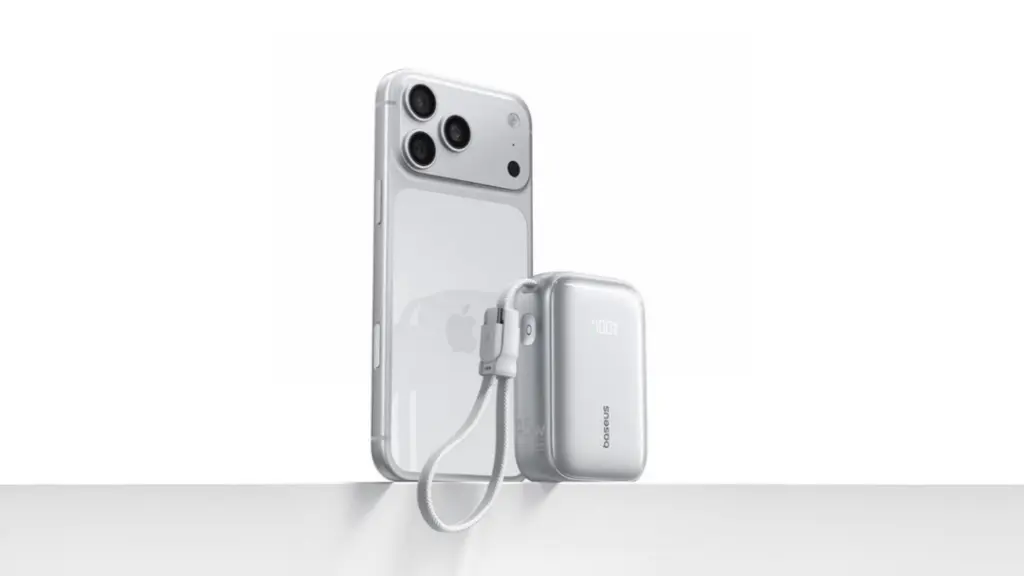 Baseus PicoGo AR11 compact power bank design with integrated cables