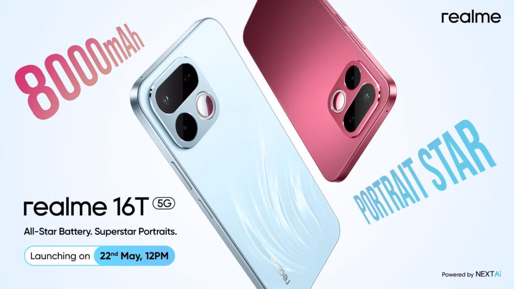 Realme 16T with 8,000mAh battery